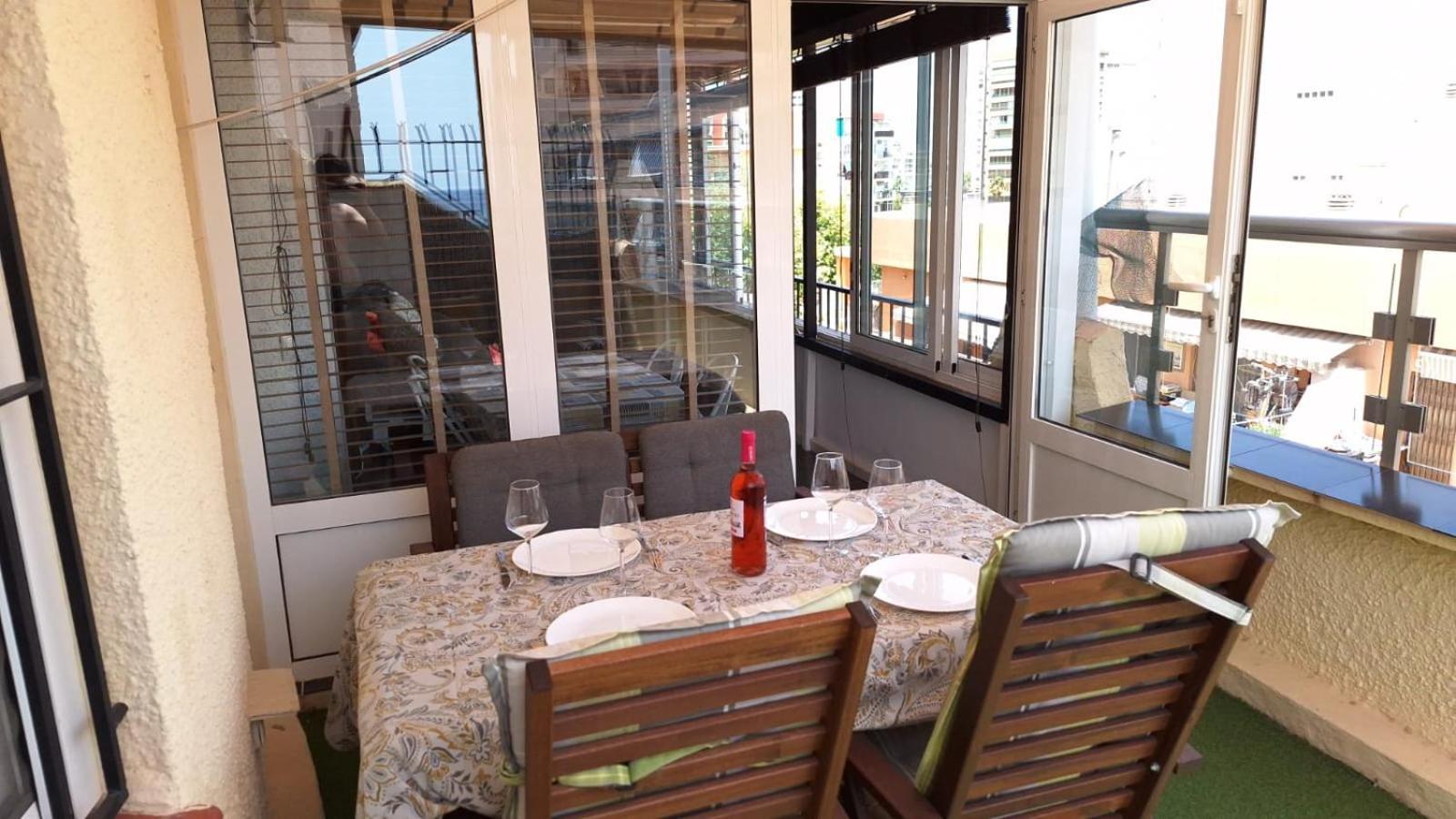Atico Centrico, 50M De La Playa, Vista Al Mar, Wifi Fibra, Gran Terraza Apartment Калпе Екстериор снимка